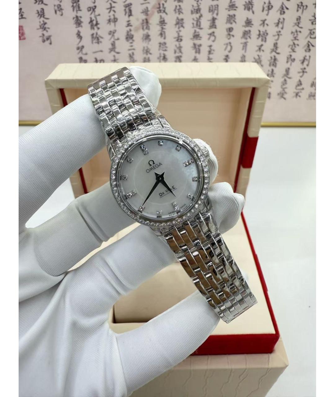 OMEGA Серебряные часы, фото 4