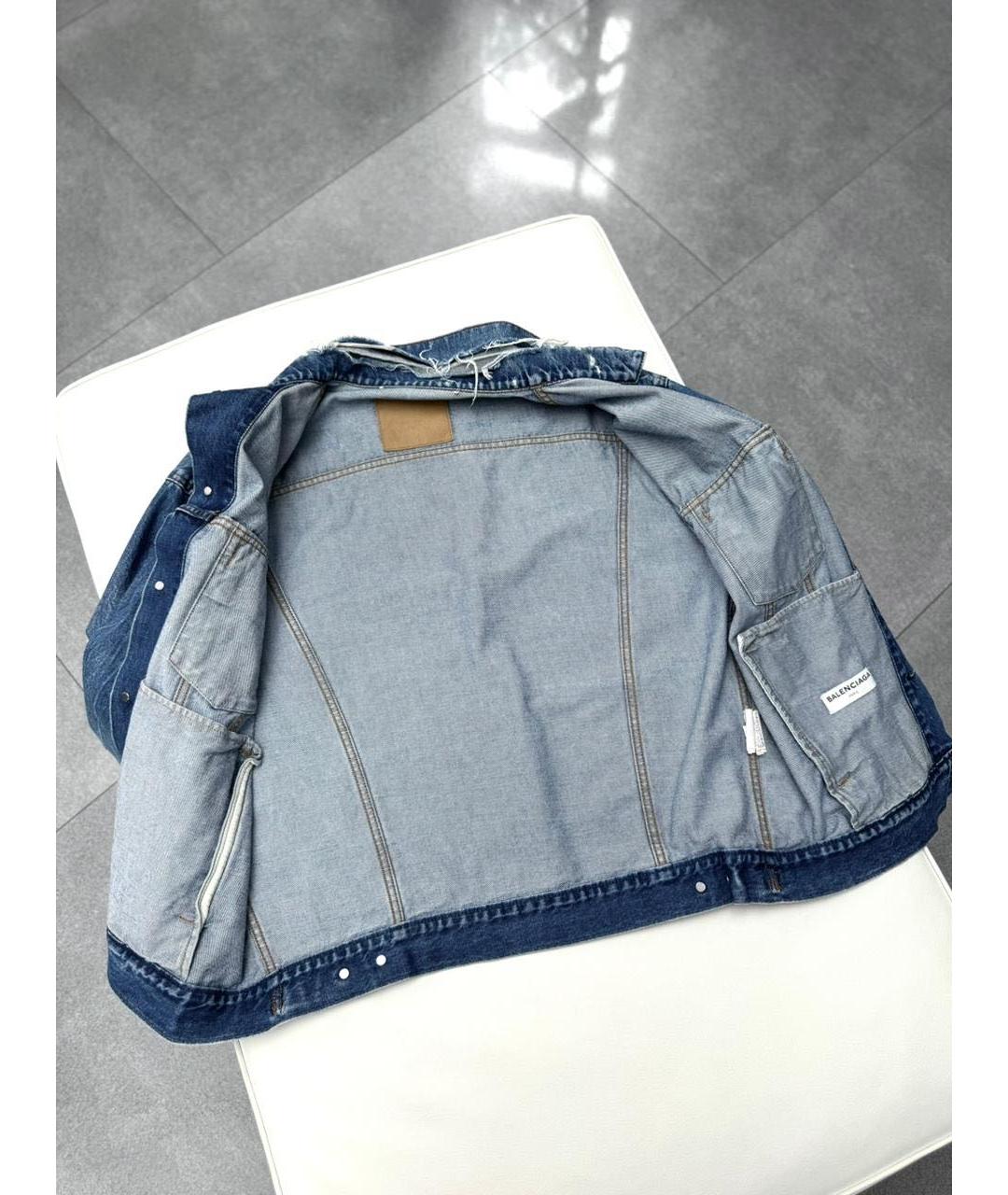 BALENCIAGA Голубая деним куртка, фото 4