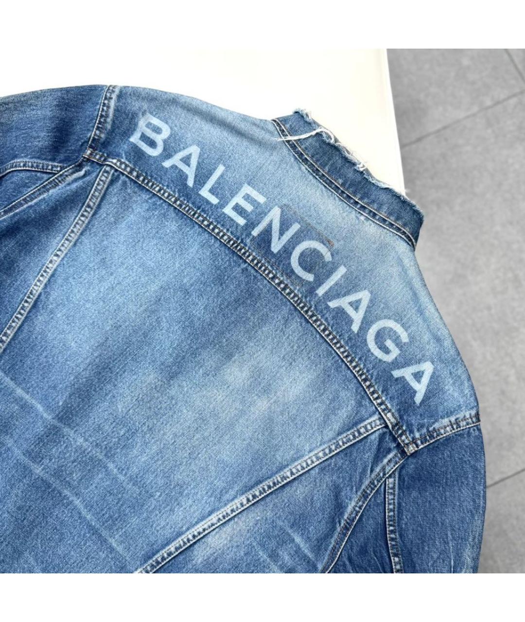 BALENCIAGA Голубая деним куртка, фото 8