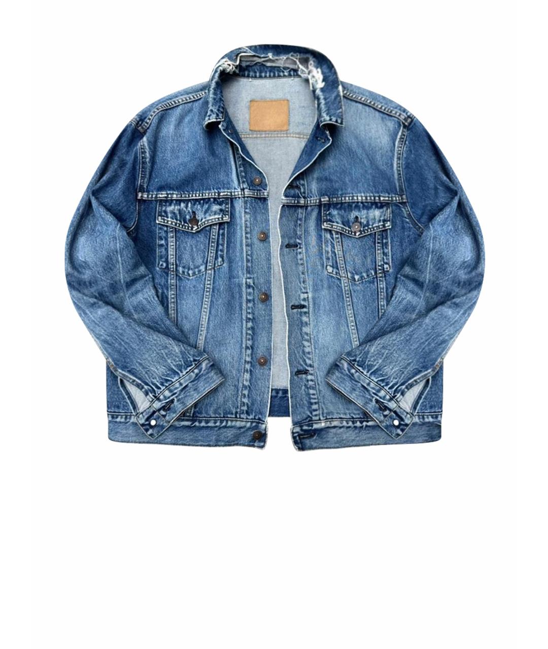 BALENCIAGA Голубая деним куртка, фото 1