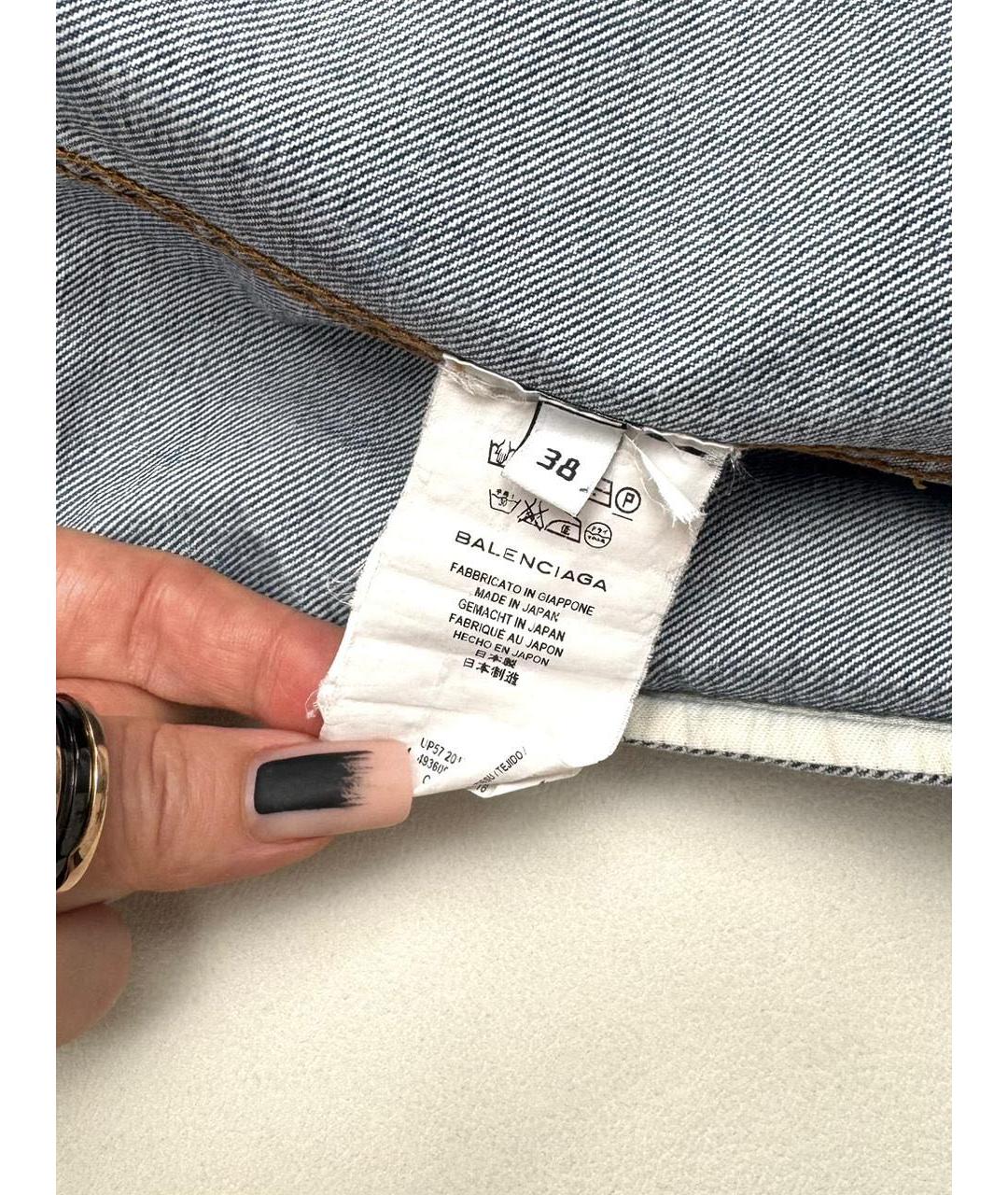 BALENCIAGA Голубая деним куртка, фото 6
