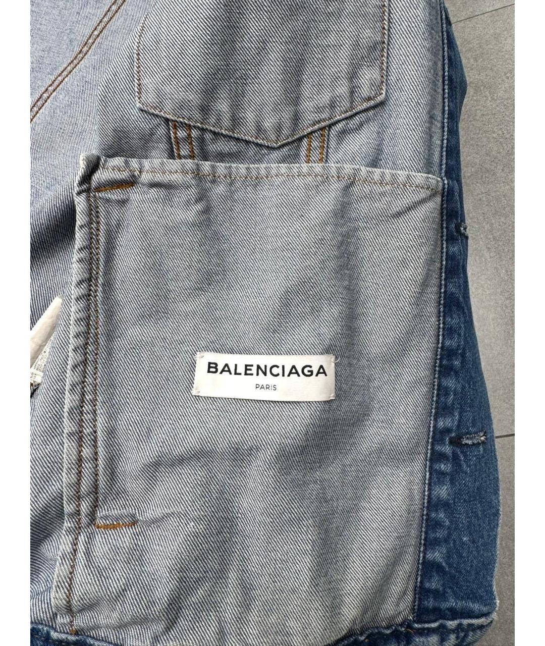 BALENCIAGA Голубая деним куртка, фото 5