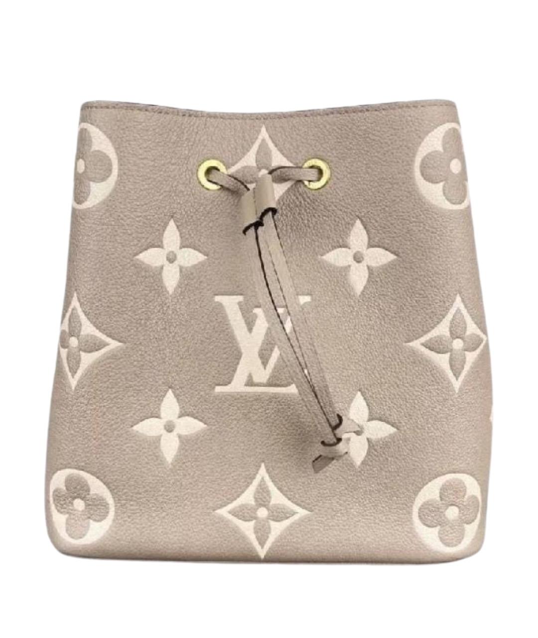 LOUIS VUITTON Бежевая кожаная сумка тоут, фото 1