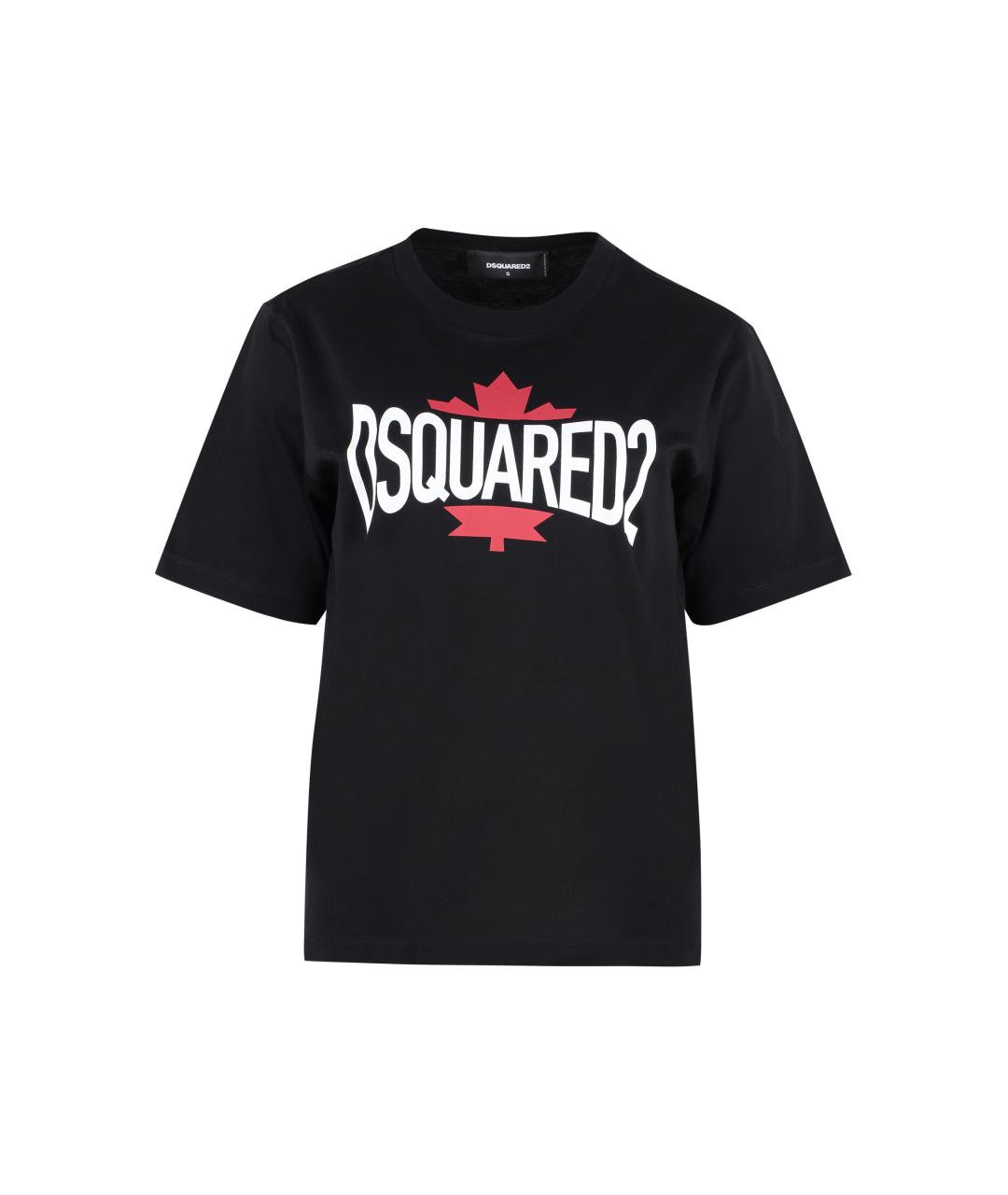 DSQUARED2 Черная хлопковая футболка, фото 1