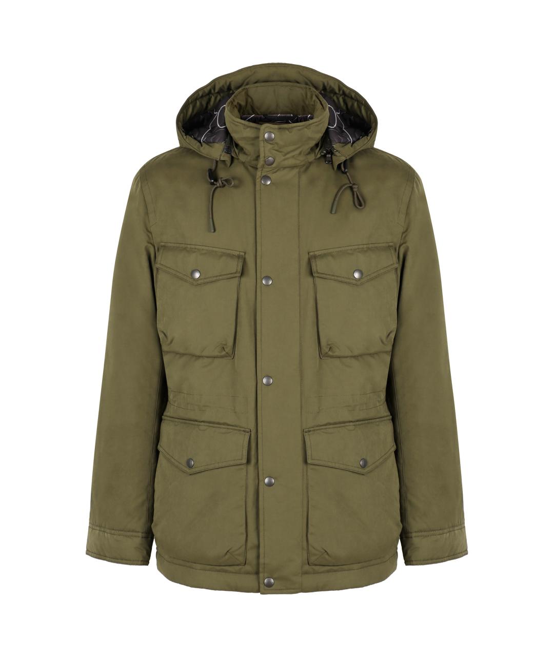 WOOLRICH Зеленая хлопковая парка, фото 1