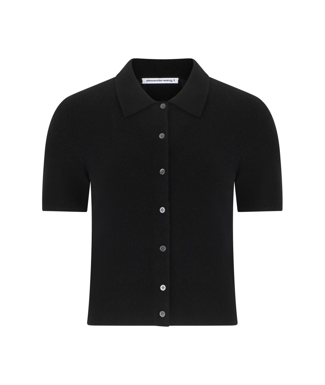 ALEXANDER WANG Черный шерстяной кардиган, фото 1