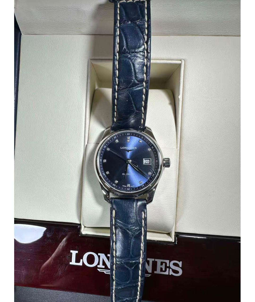 LONGINES Синие часы, фото 6