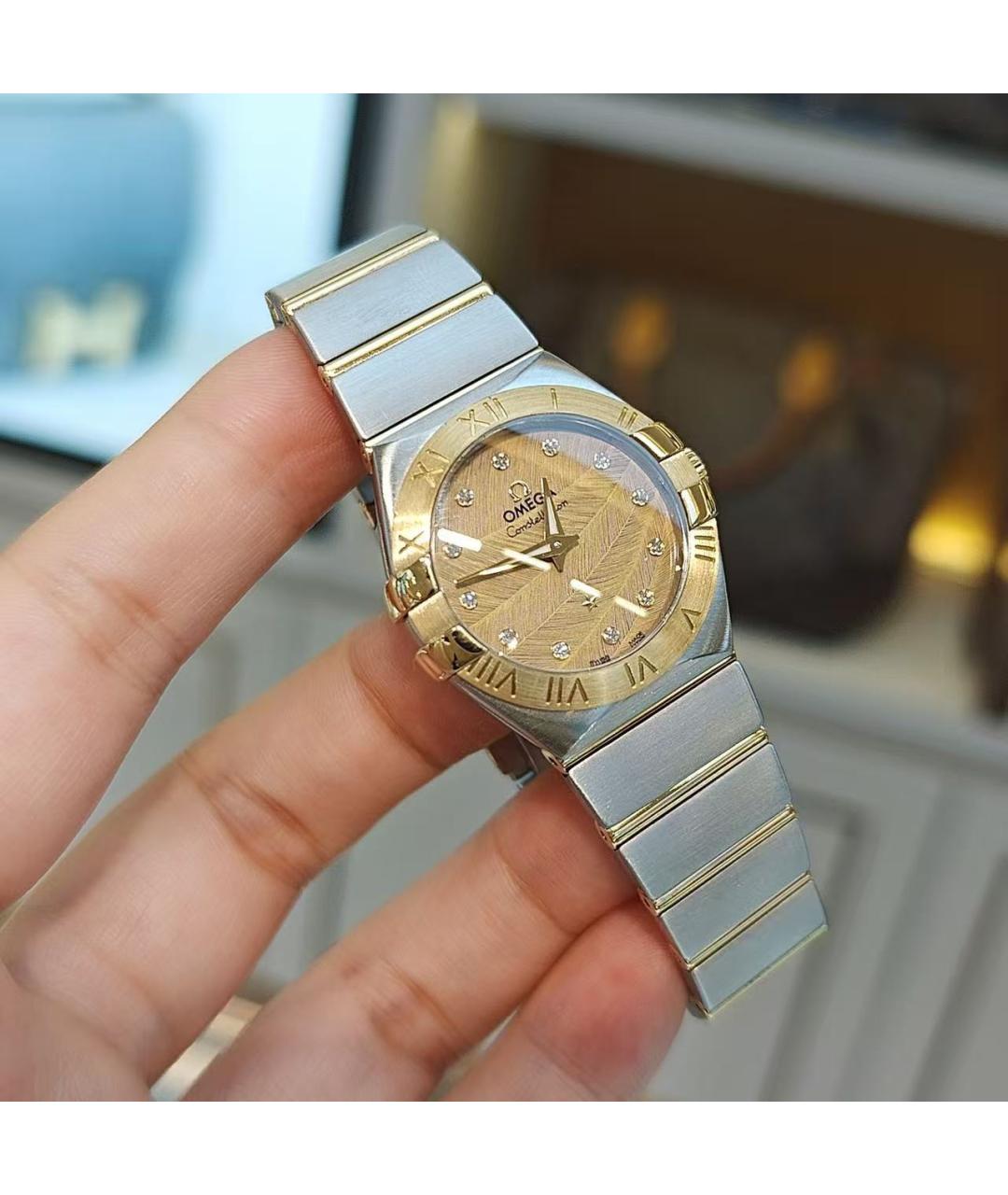 OMEGA Серебряные часы, фото 4