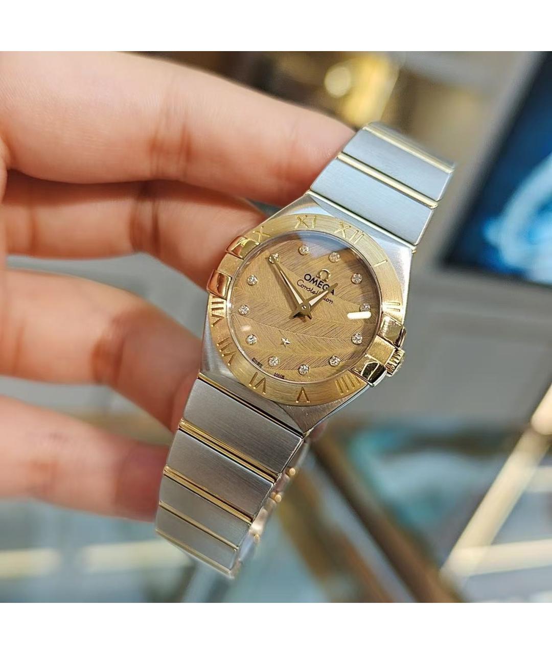 OMEGA Серебряные часы, фото 5