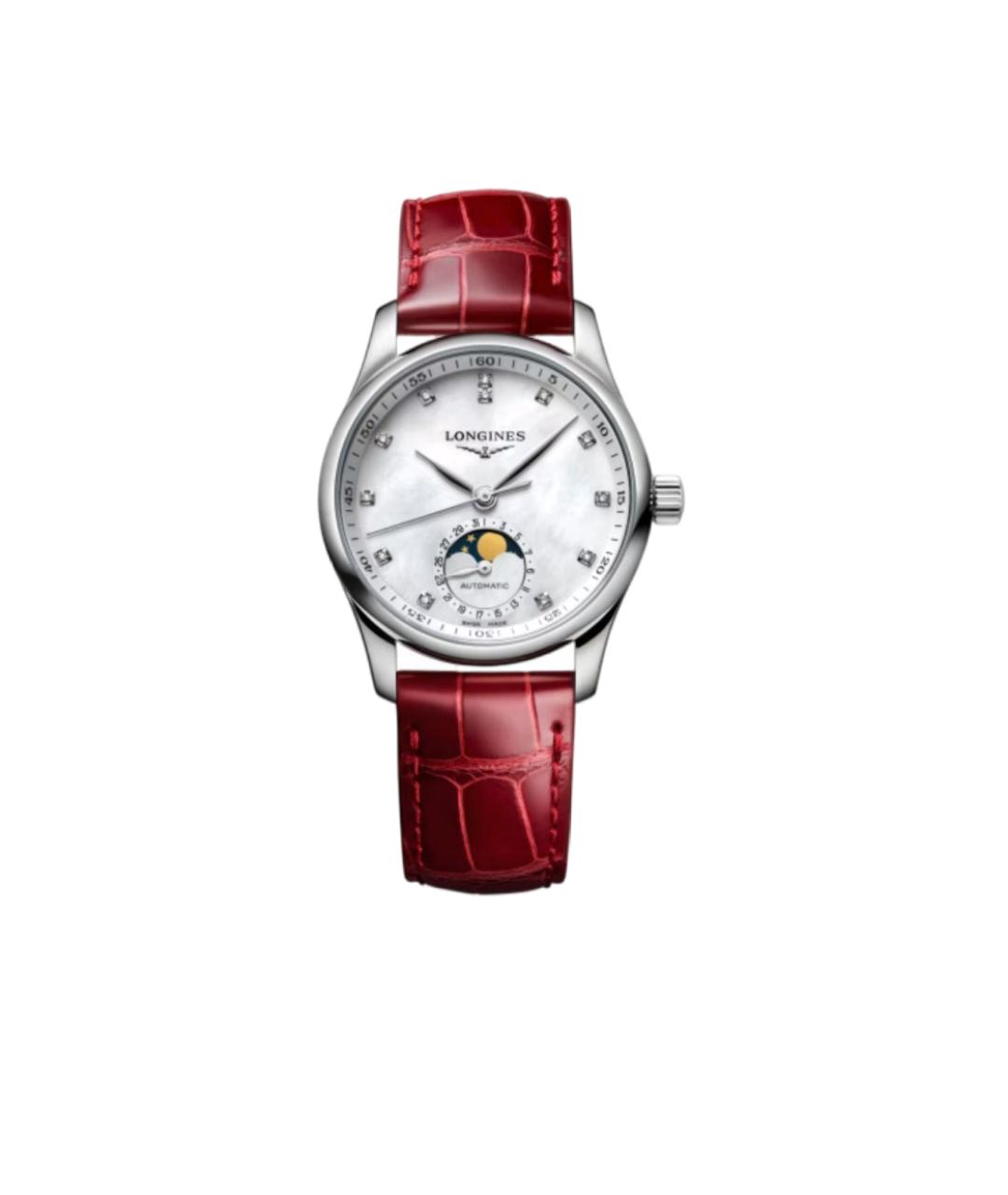 LONGINES Бордовые часы, фото 1