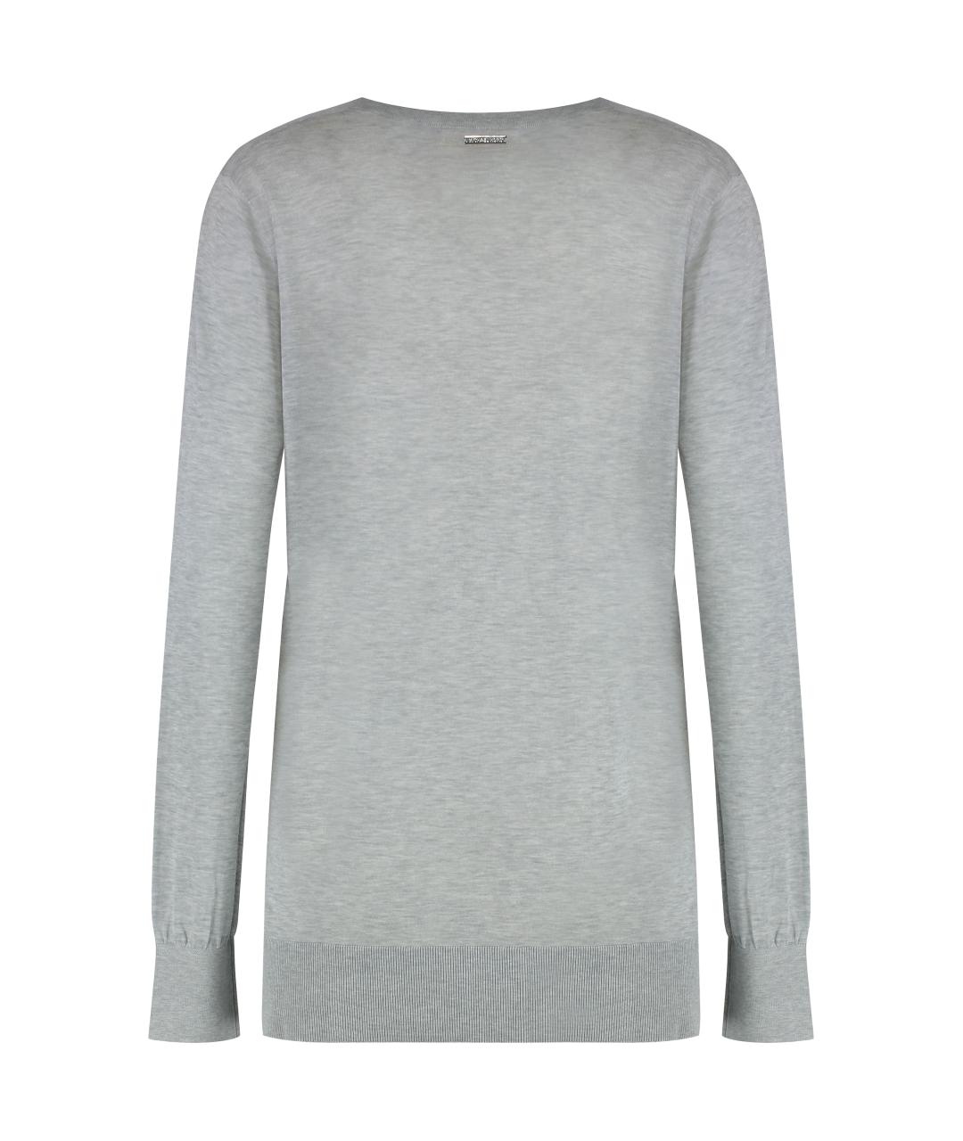 MICHAEL MICHAEL KORS Серый шелковый джемпер / свитер, фото 2