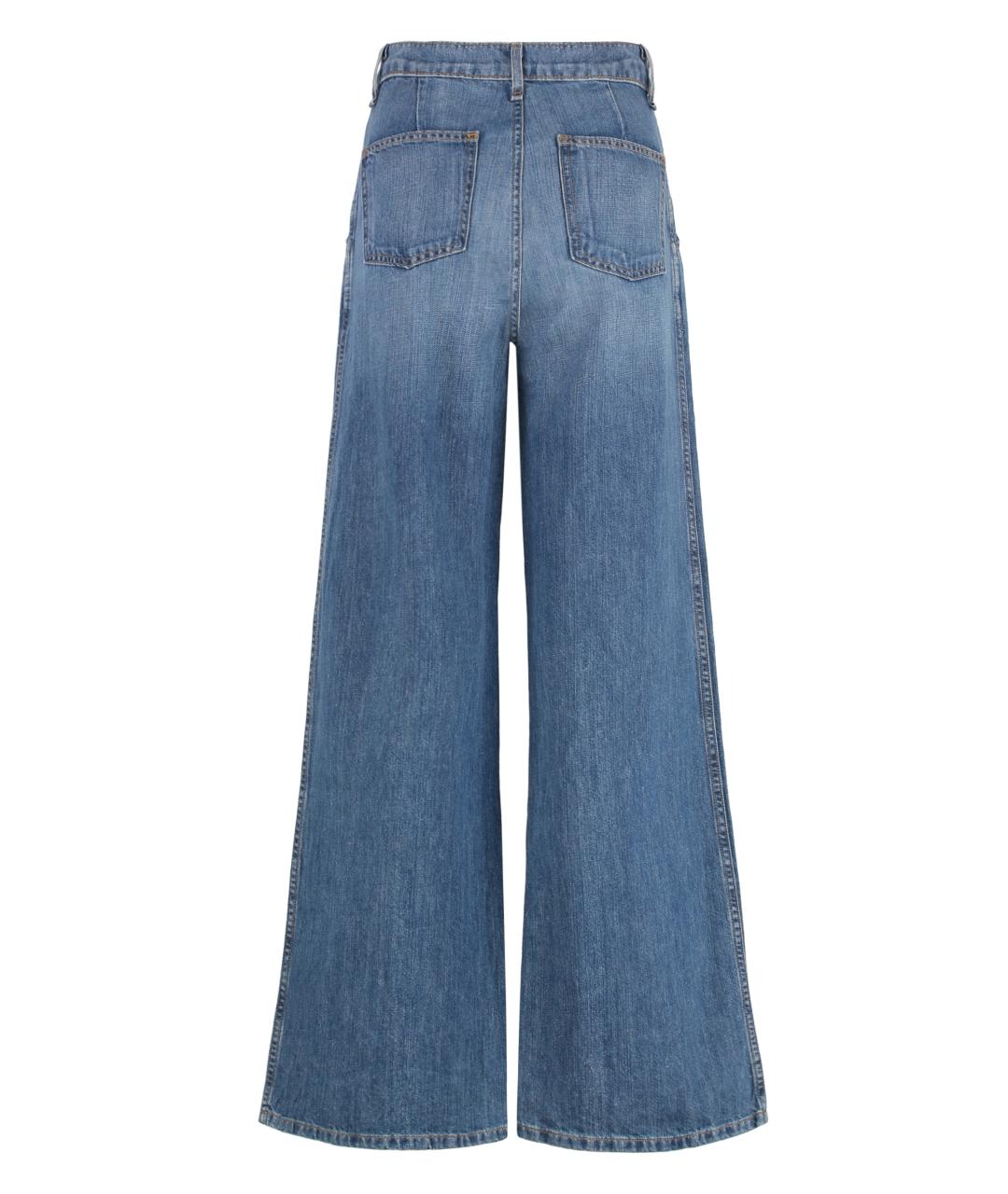 ASKK NY Синие хлопковые прямые джинсы, фото 2