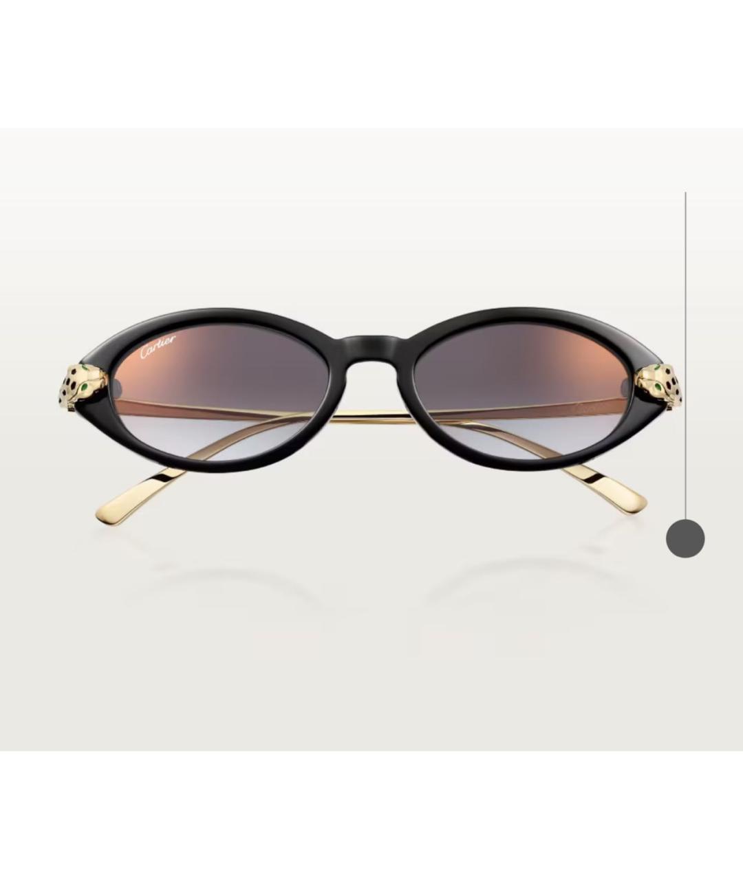 CARTIER Золотые металлические солнцезащитные очки, фото 6