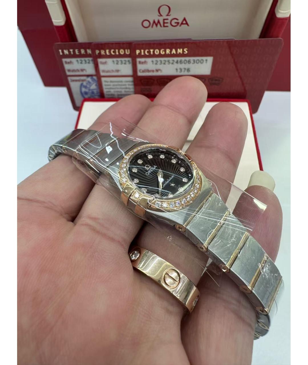 OMEGA Серебряные часы, фото 3