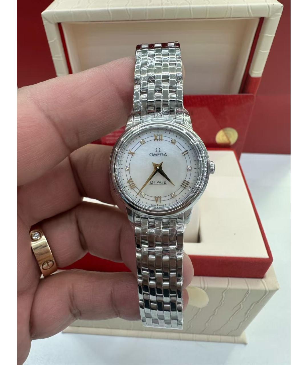 OMEGA Серебряные часы, фото 2