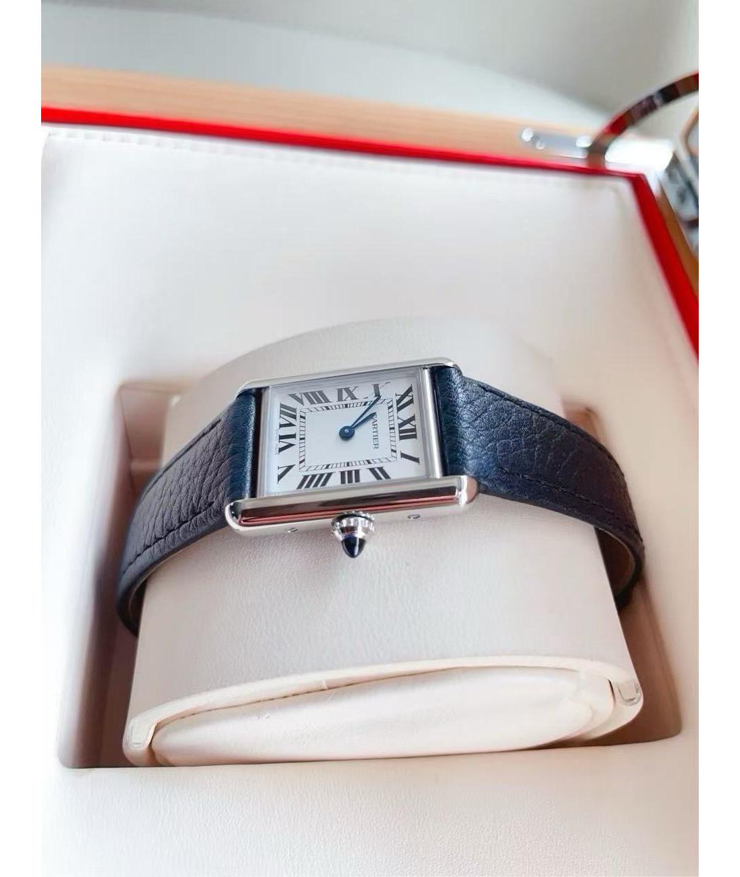 CARTIER Белые часы, фото 4