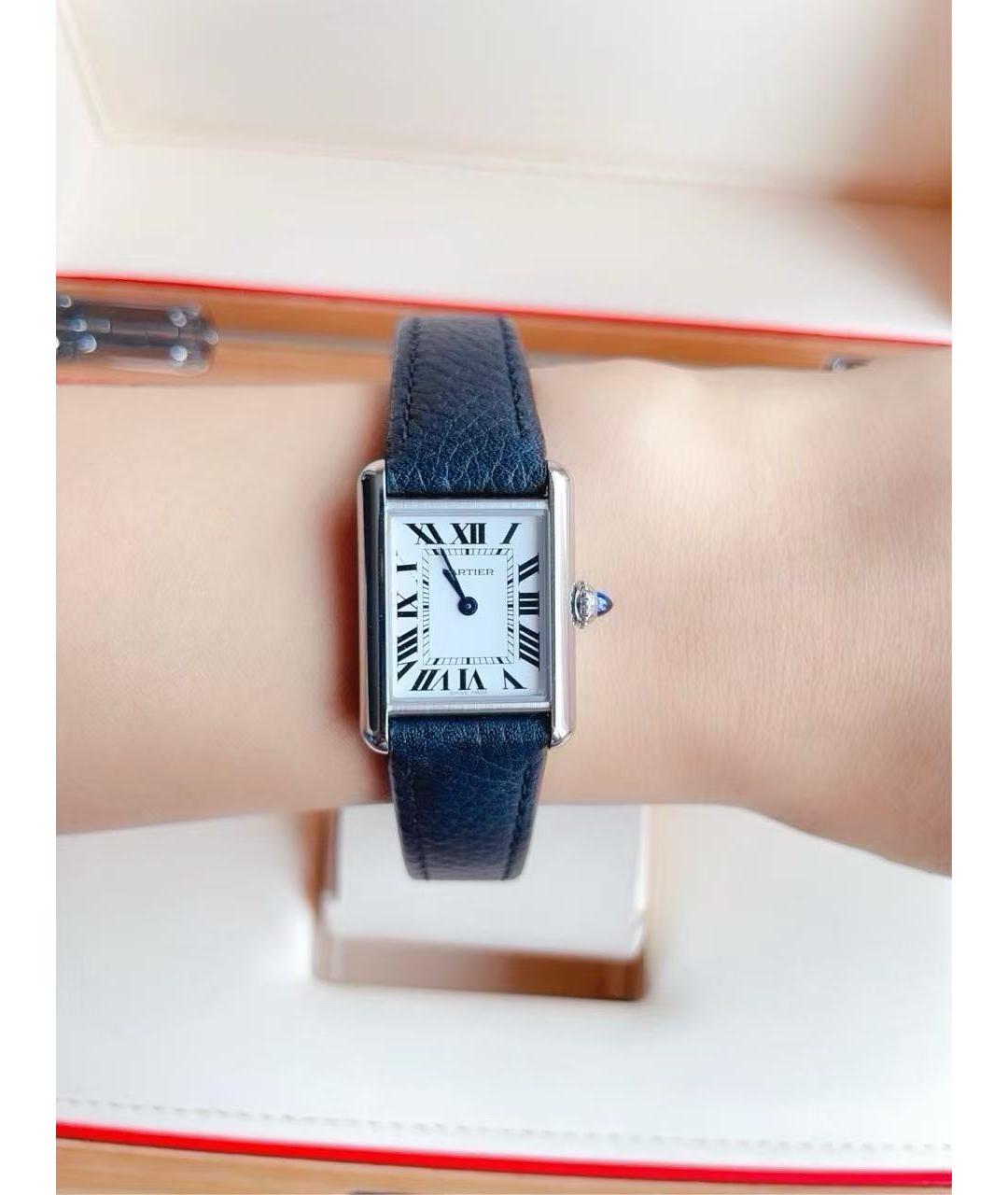 CARTIER Белые часы, фото 5