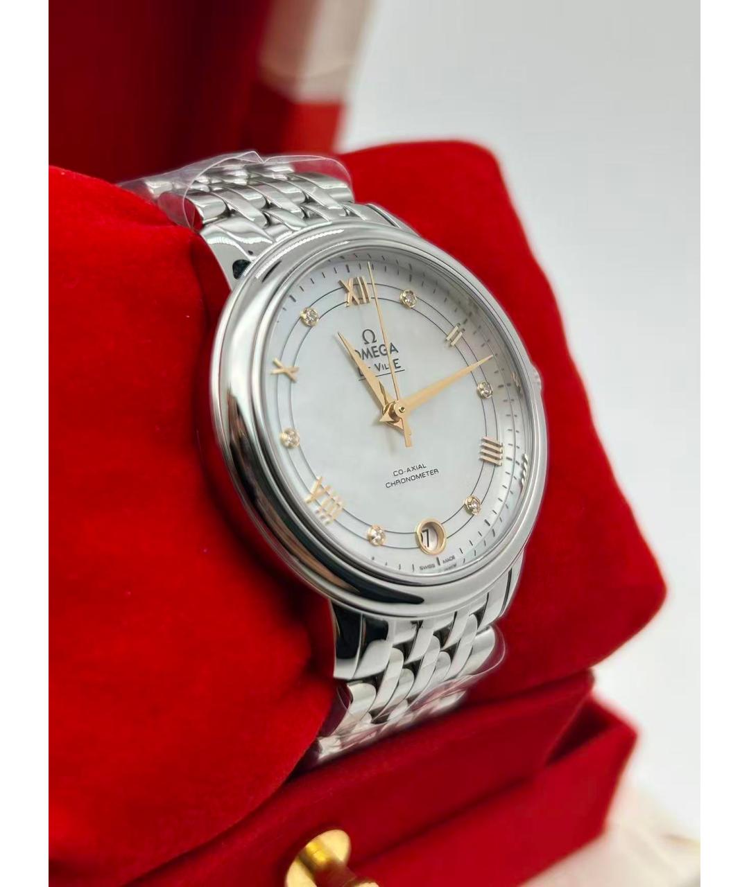 OMEGA Серебряные часы, фото 4