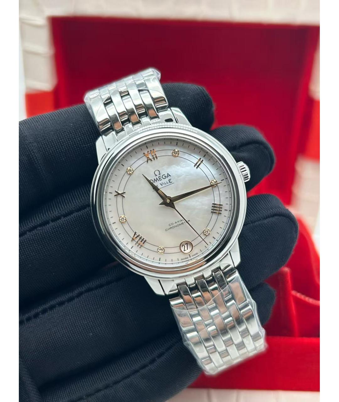 OMEGA Серебряные часы, фото 2