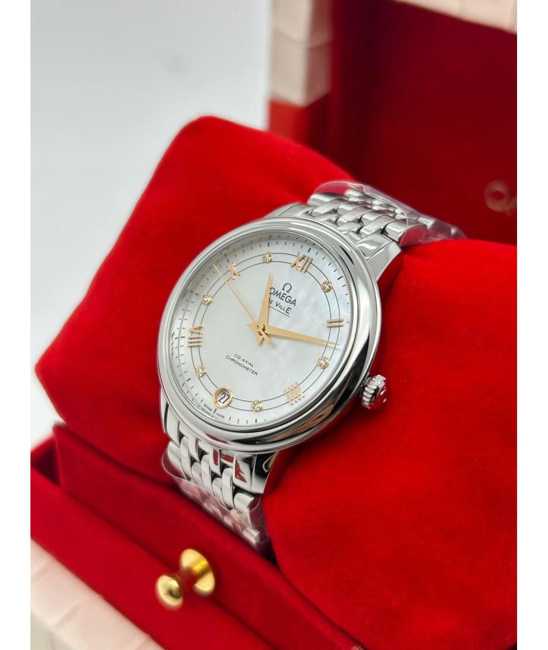 OMEGA Серебряные часы, фото 5