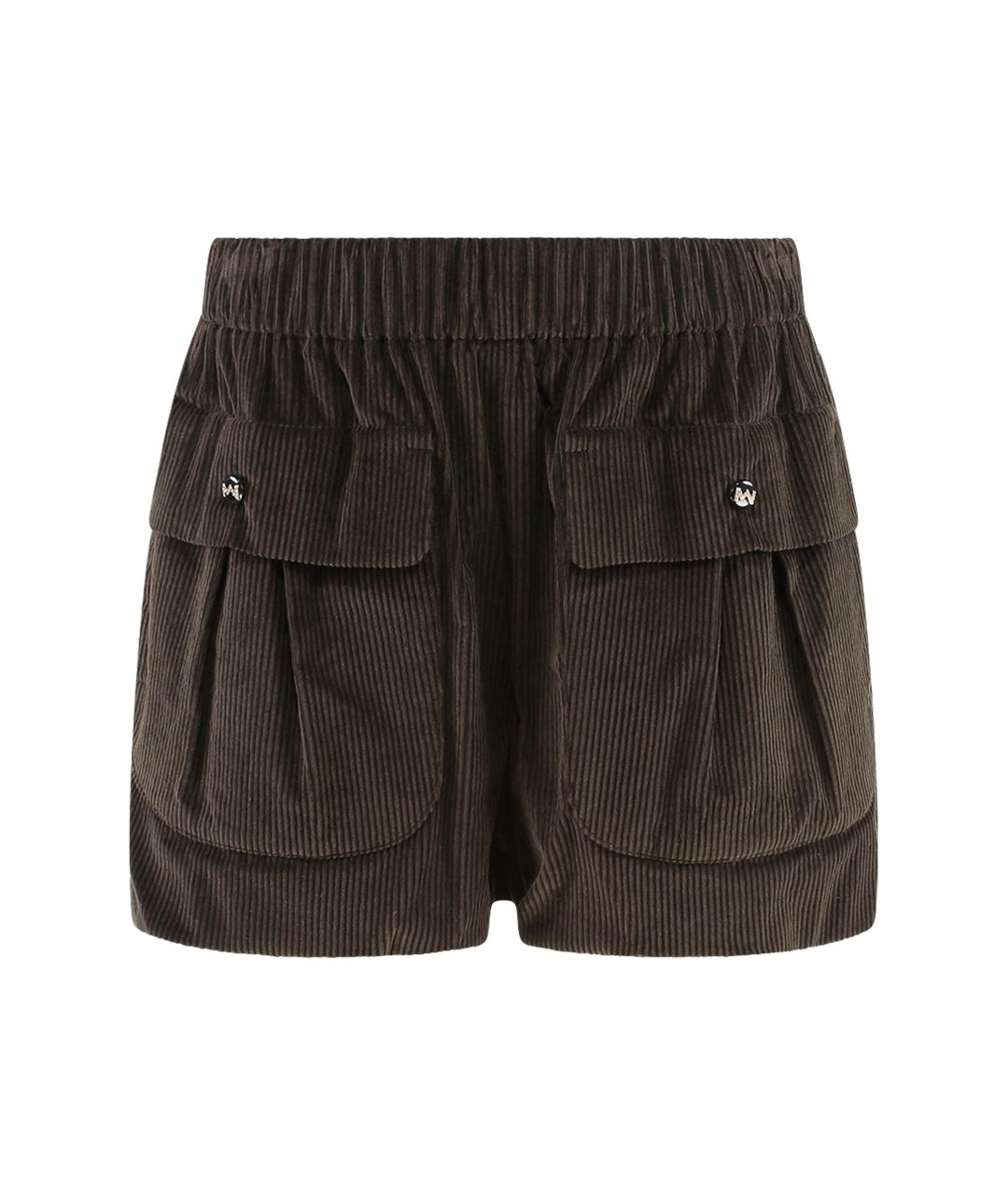 THE MANNEI Коричневые хлопковые шорты, фото 1