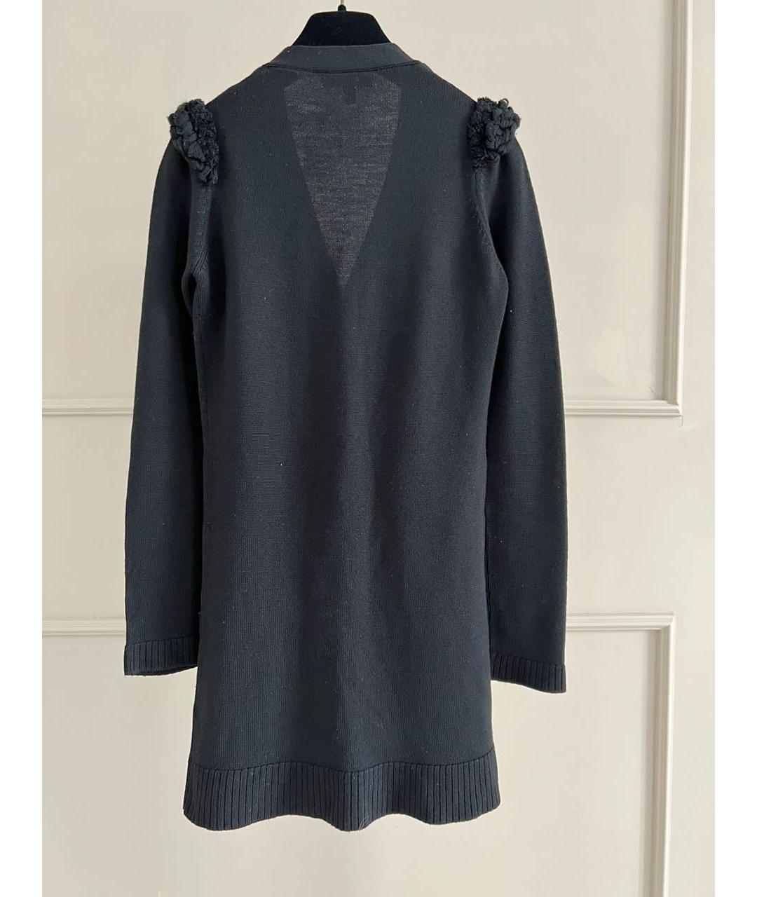 BURBERRY Черный шерстяной кардиган, фото 2