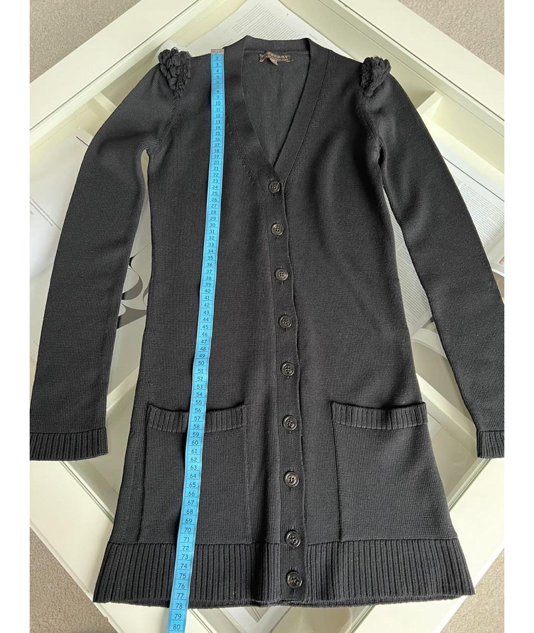 BURBERRY Черный шерстяной кардиган, фото 8
