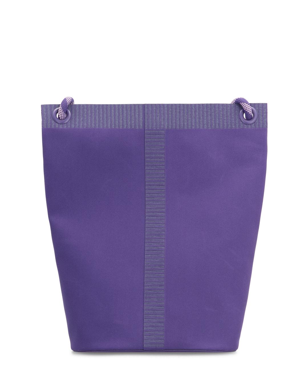 MONCLER Фиолетовая синтетическая сумка на плечо, фото 3