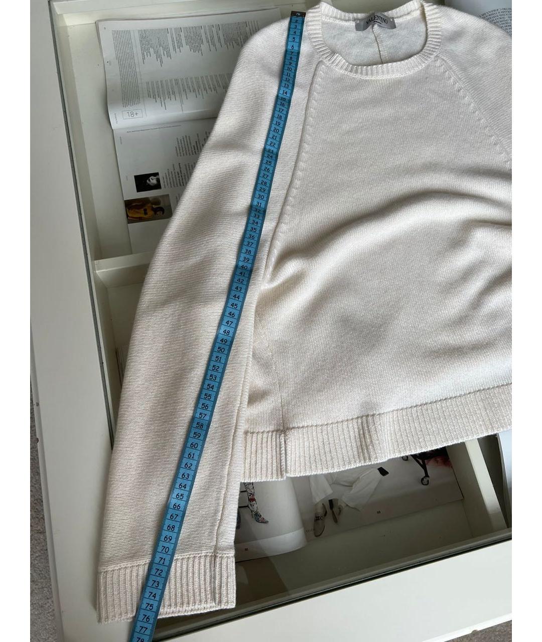 VALENTINO Бежевый кашемировый джемпер / свитер, фото 6