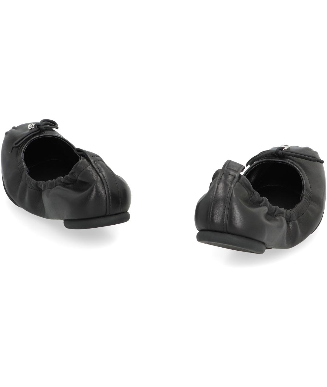 HOGAN Черные кожаные балетки, фото 4