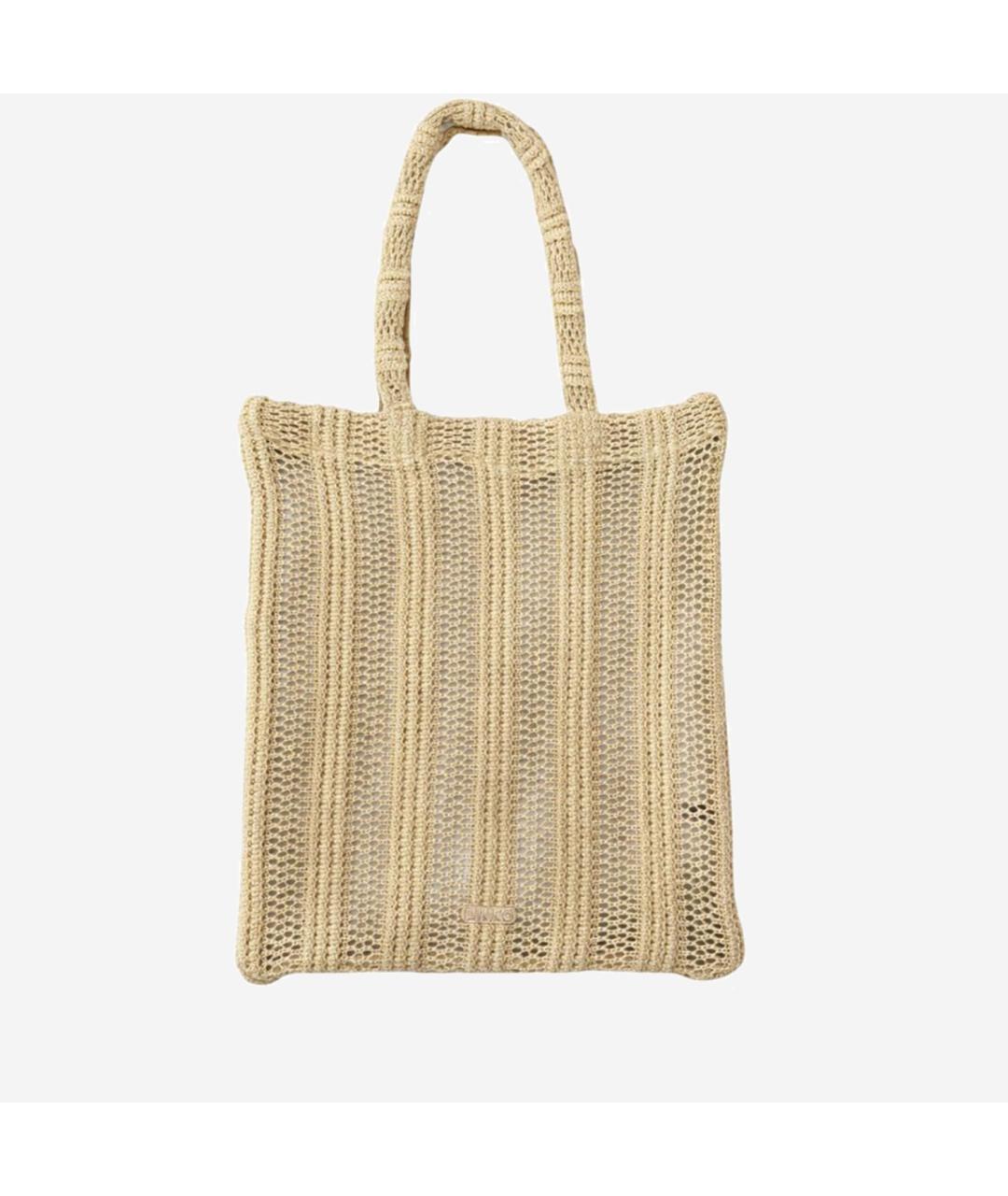 PINKO Желтая синтетическая сумка тоут, фото 2