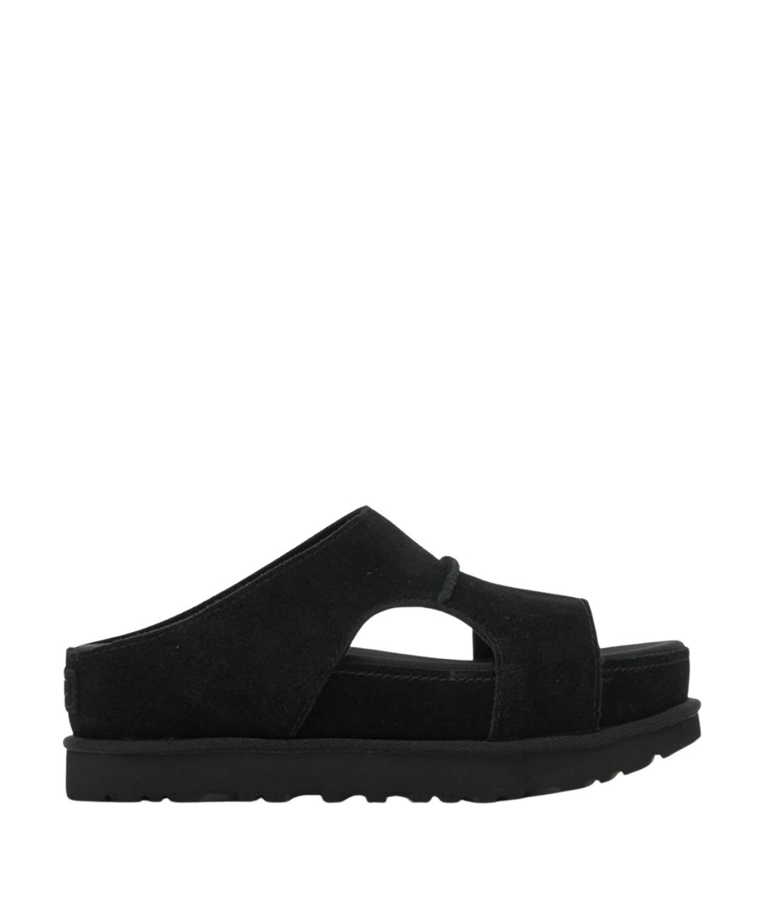 UGG AUSTRALIA Черные замшевые сандалии, фото 1