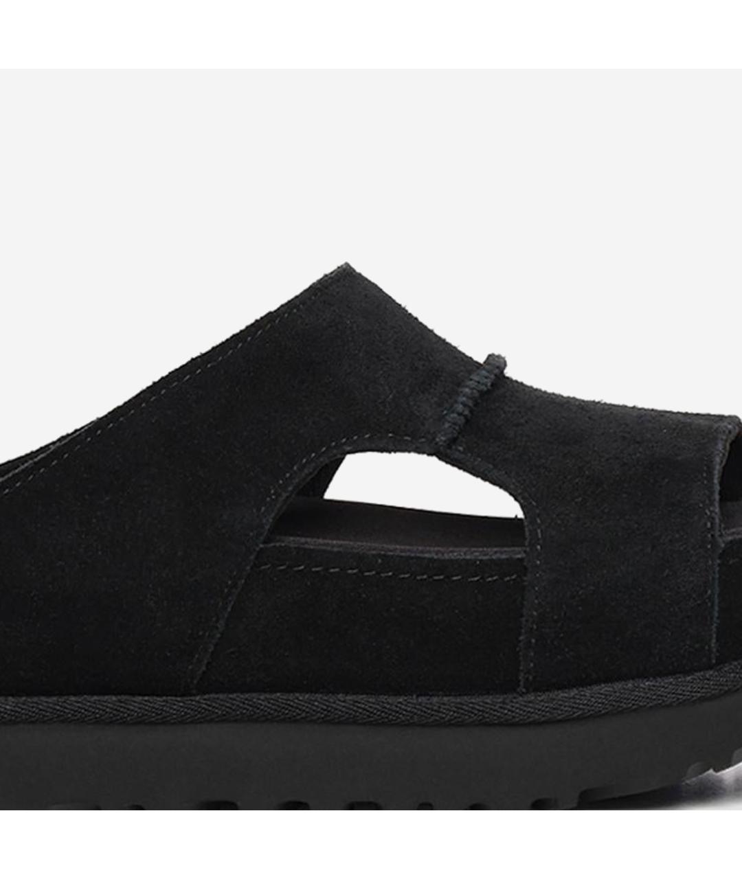 UGG AUSTRALIA Черные замшевые сандалии, фото 5