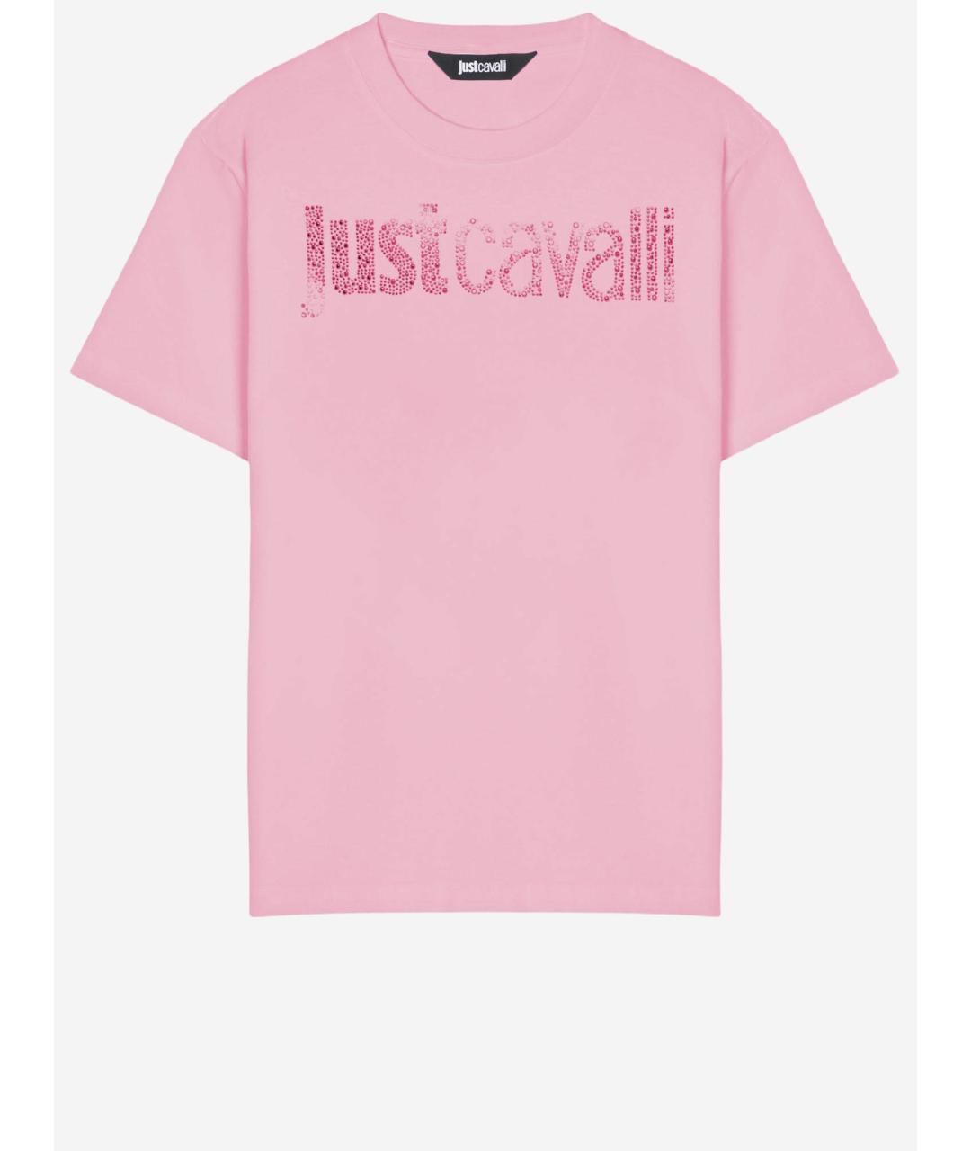 JUST CAVALLI Розовая футболка, фото 4