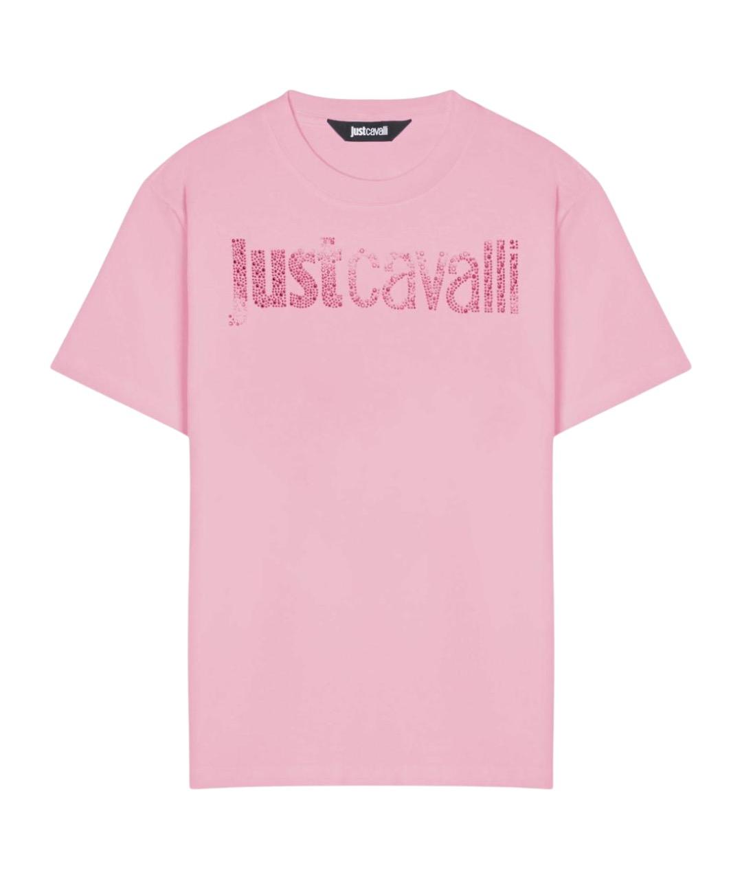 JUST CAVALLI Розовая футболка, фото 1