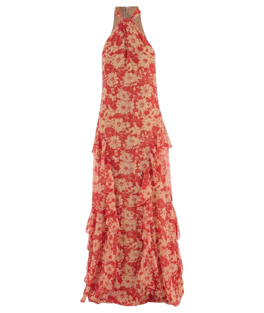 RALPH LAUREN Красное полиэстеровое платье, фото 1