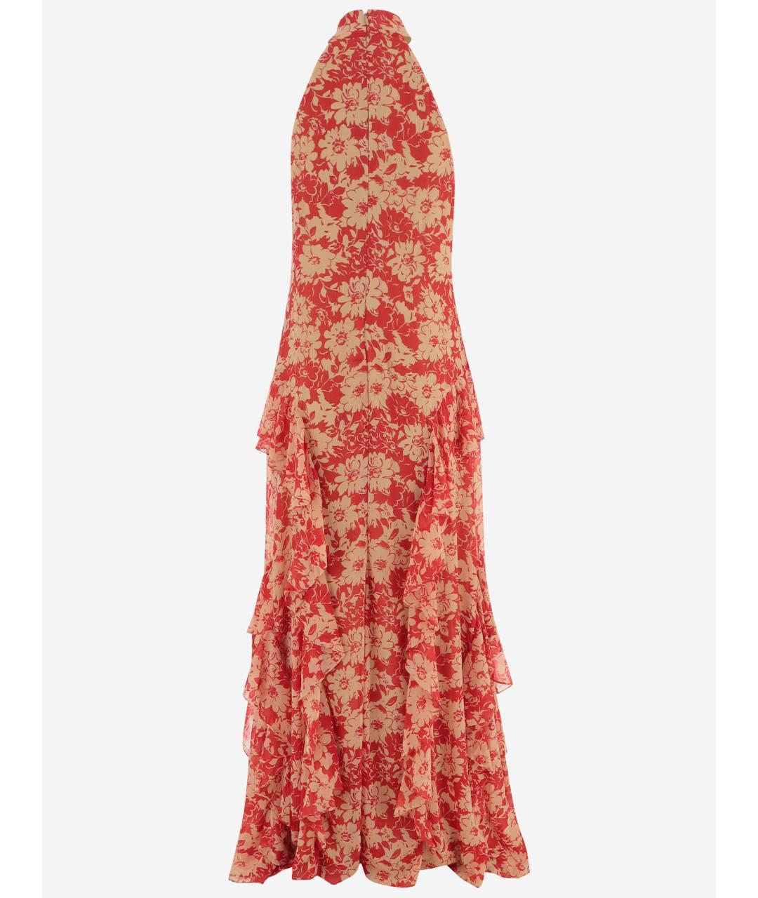 RALPH LAUREN Красное полиэстеровое платье, фото 2