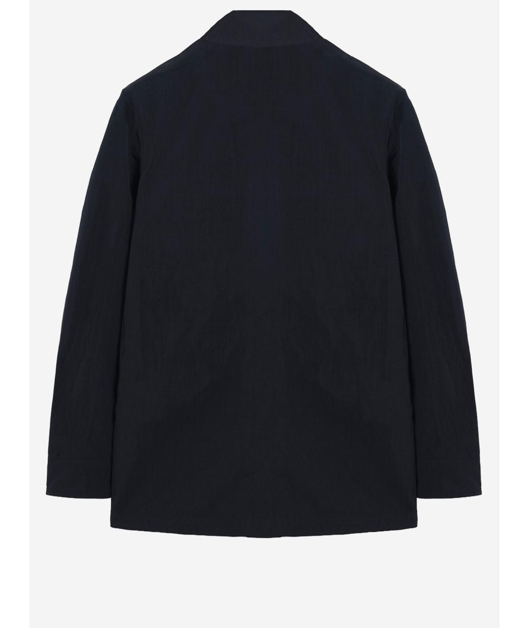 BURBERRY Темно-синяя полиамидовая куртка, фото 2