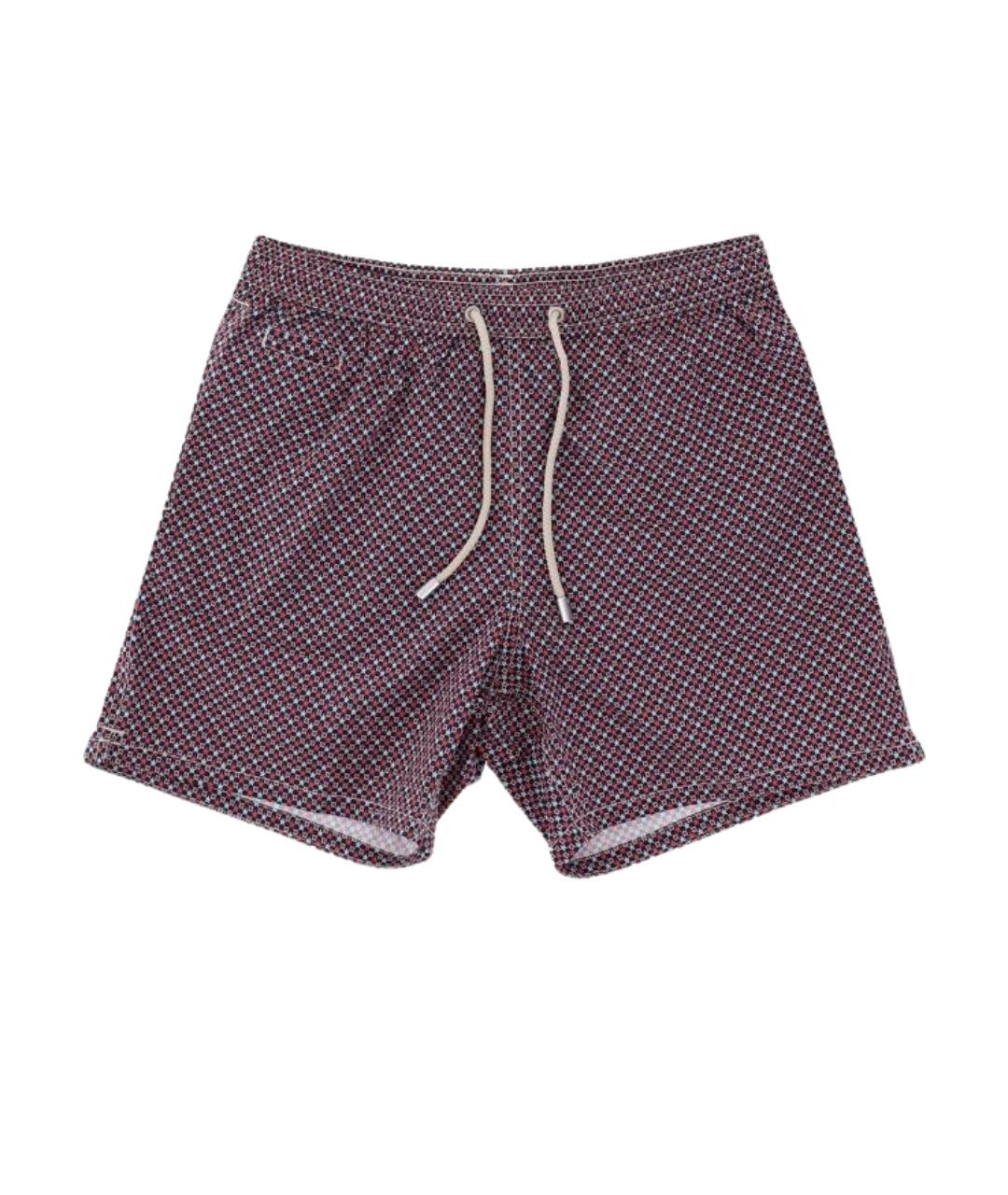 MC2 SAINT BARTH Бордовые полиэстеровые плавки, фото 1