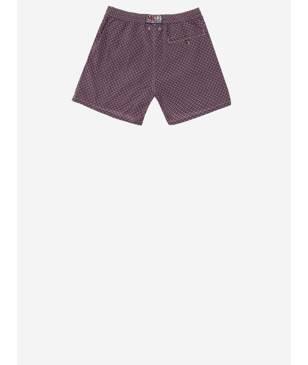 MC2 SAINT BARTH Бордовые полиэстеровые плавки, фото 2