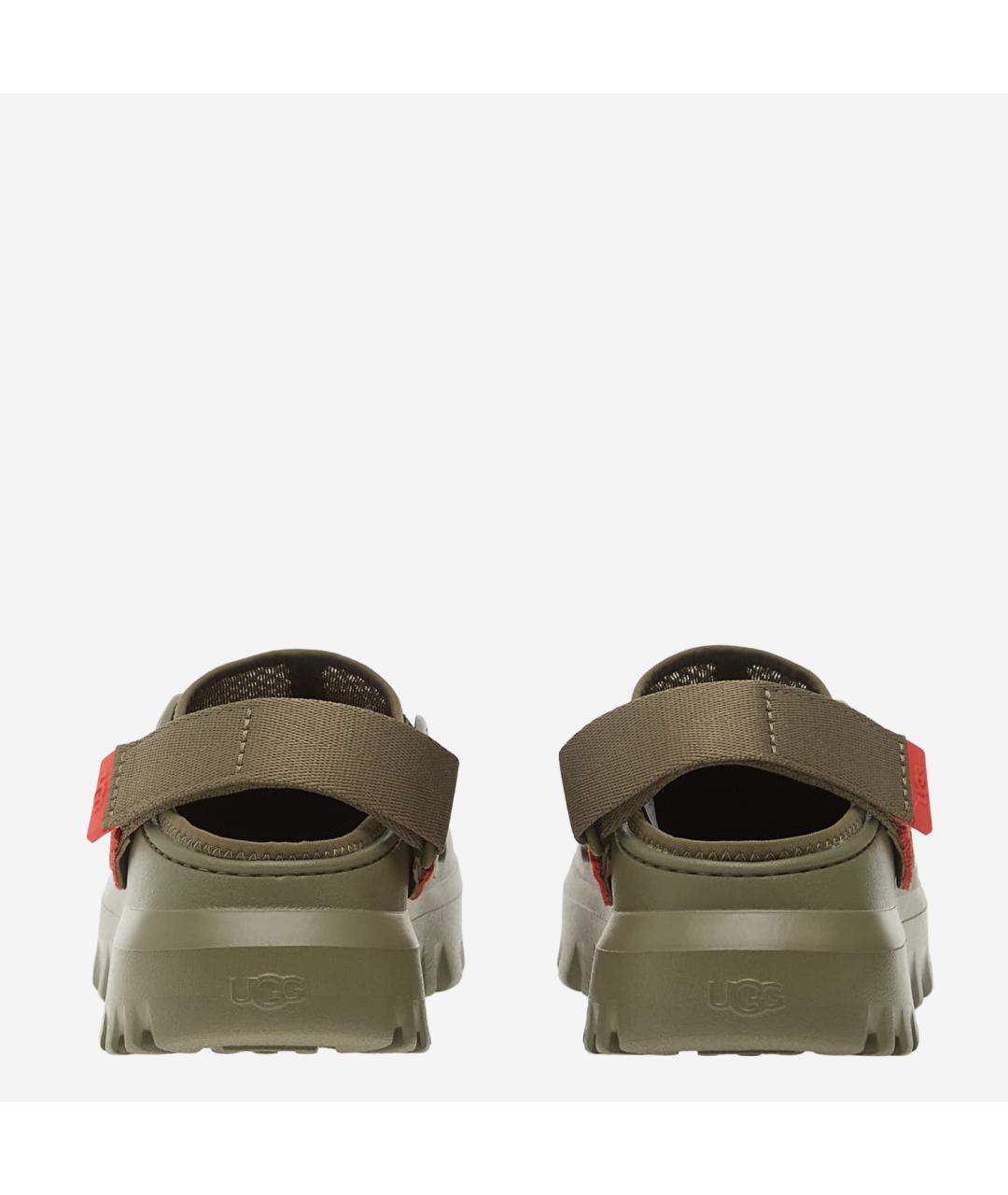 UGG AUSTRALIA Зеленые синтетические сандалии, фото 3