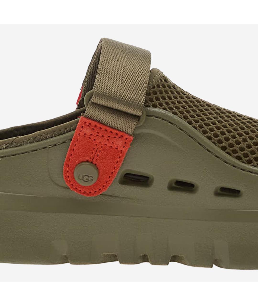 UGG AUSTRALIA Зеленые синтетические сандалии, фото 4