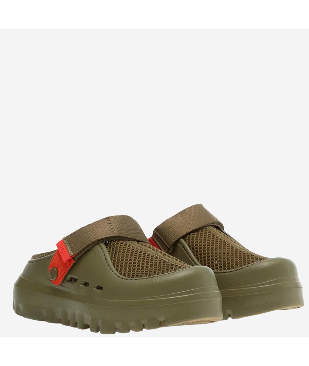 UGG AUSTRALIA Зеленые синтетические сандалии, фото 2