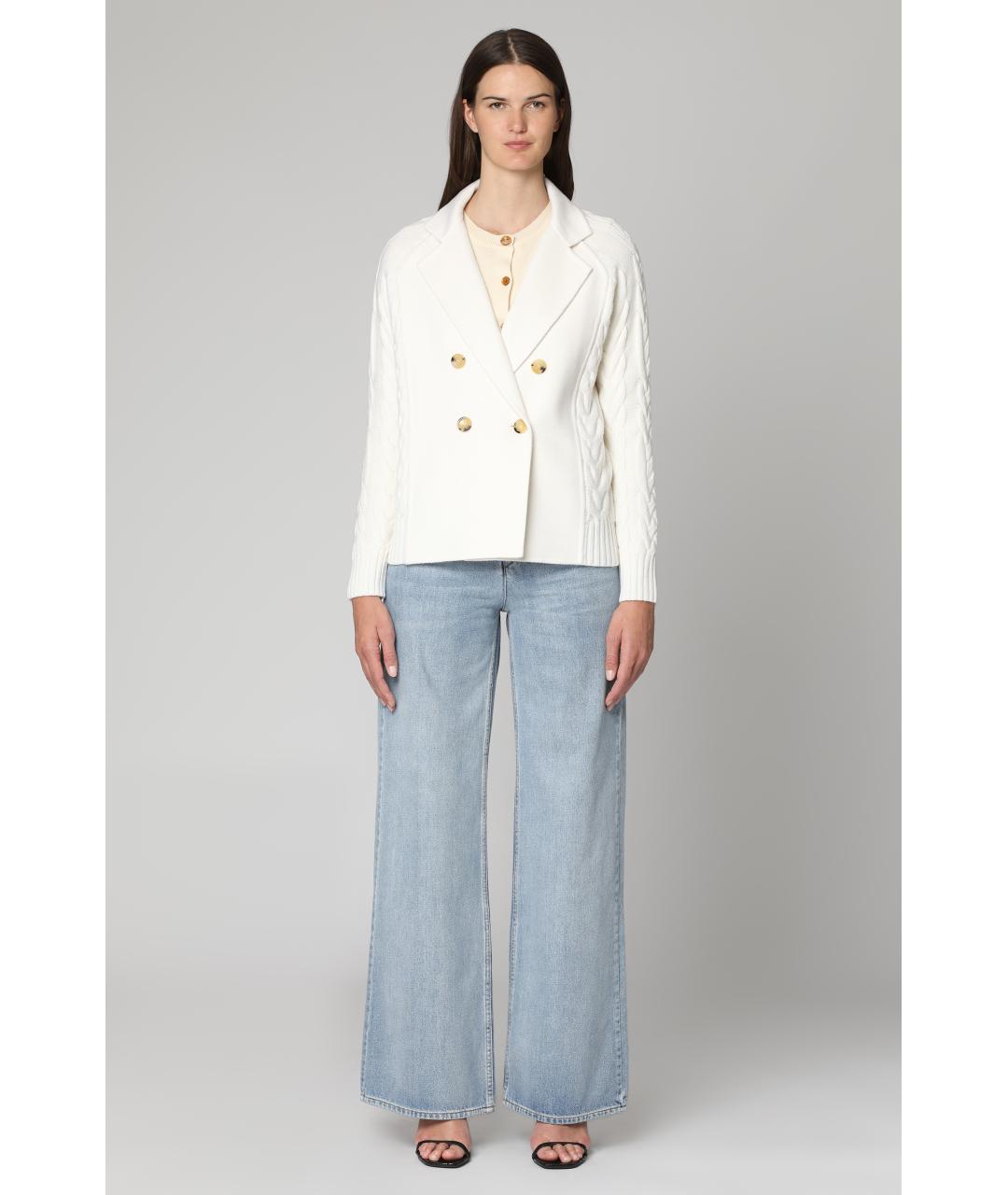 MAX MARA Белая шерстяная куртка, фото 3