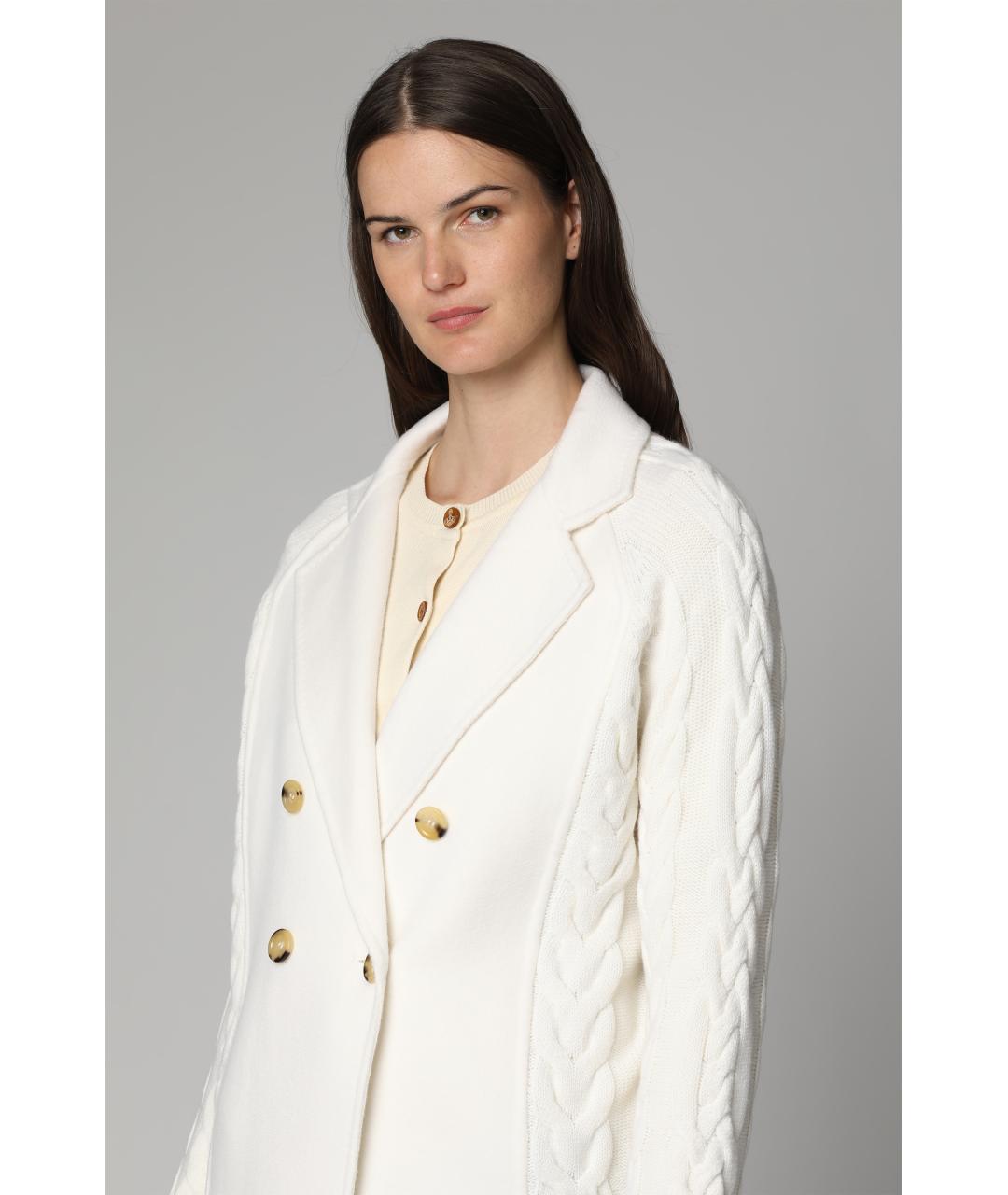 MAX MARA Белая шерстяная куртка, фото 5