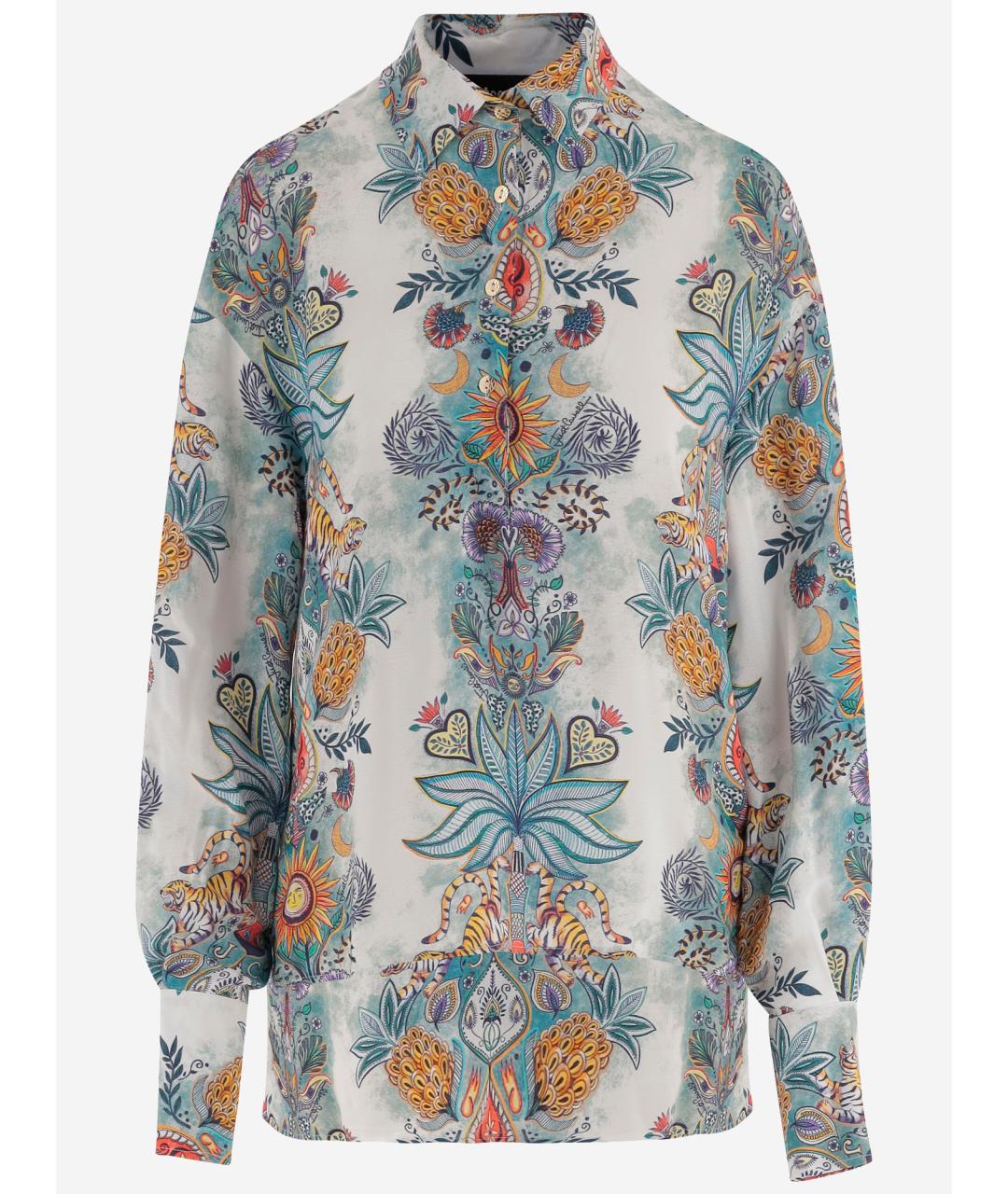JUST CAVALLI Мульти вискозная рубашка, фото 4