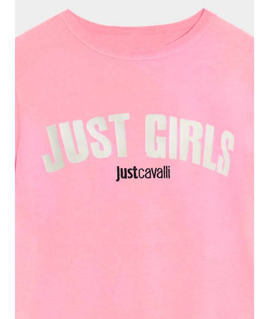 JUST CAVALLI Розовая футболка, фото 3