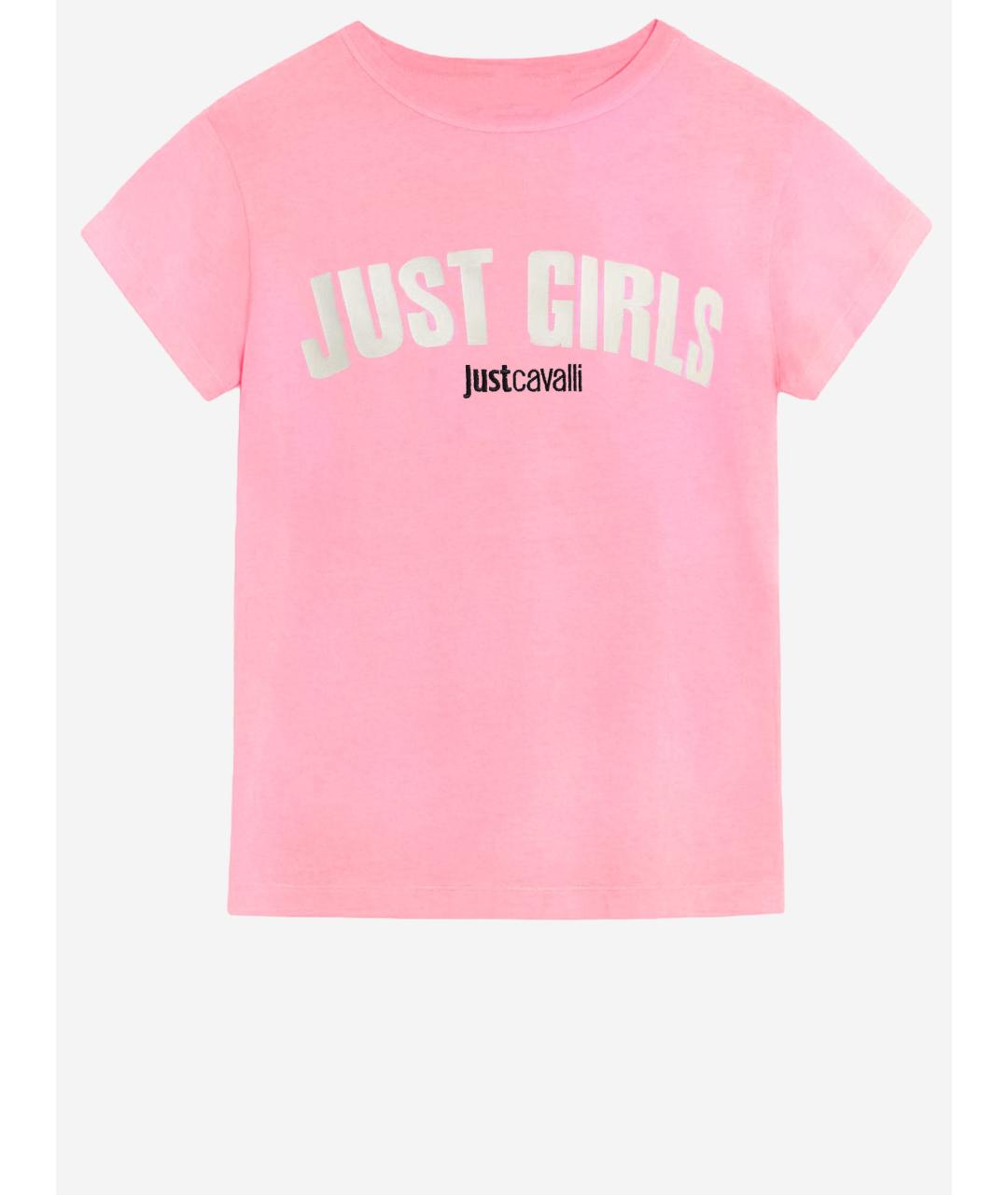 JUST CAVALLI Розовая футболка, фото 4