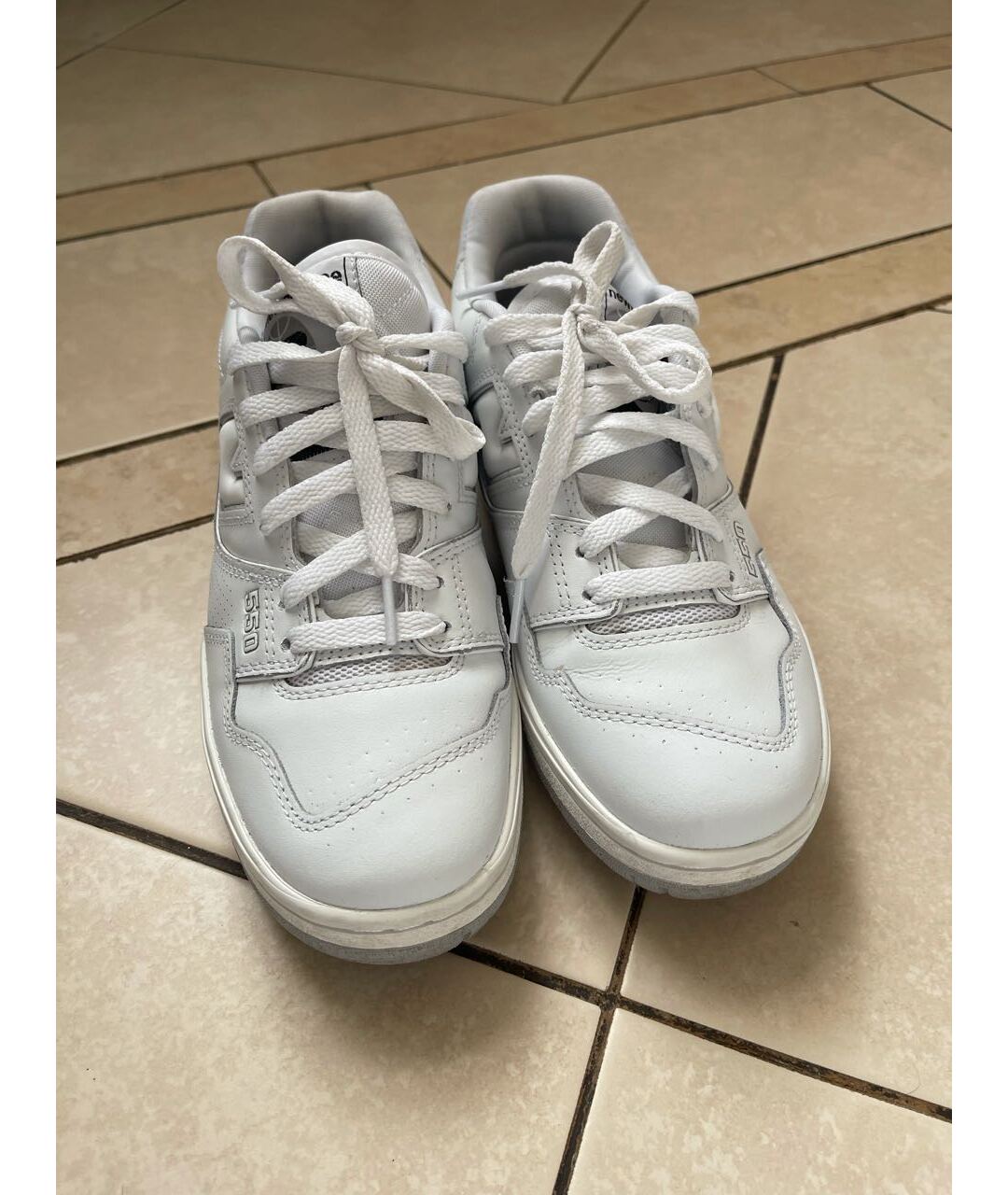 NEW BALANCE Белые кожаные кроссовки, фото 2