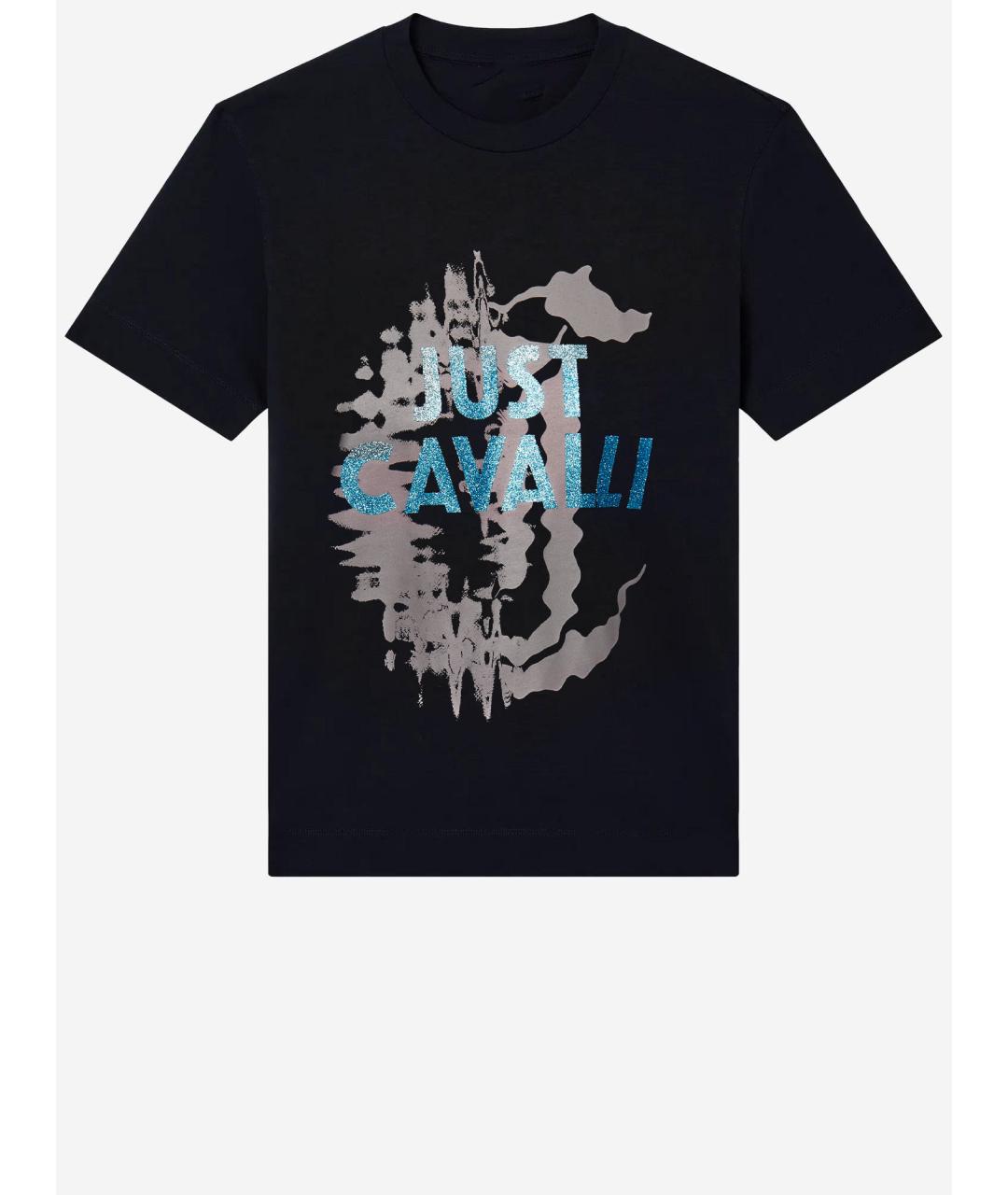 JUST CAVALLI Черная футболка, фото 4
